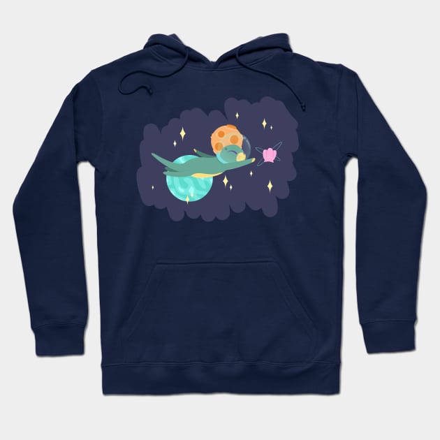 Otter Space Hoodie by AlexMathewsDesigns